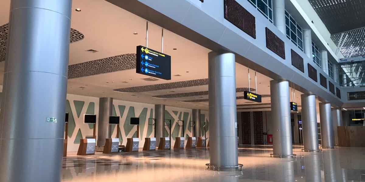 Kesiapan terminal A Bandara Mozes Kilangin sisi selatan. Foto: Anti Patabang/Papua60detik